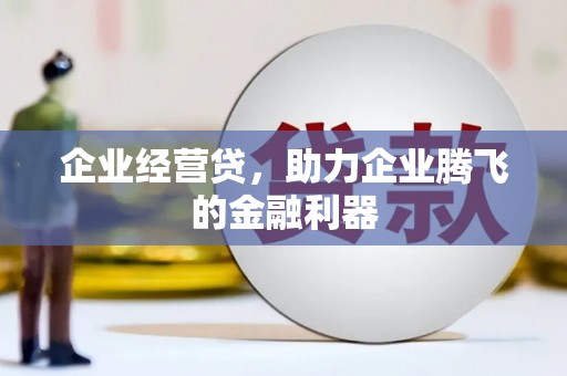 临邑企业经营贷，助力企业腾飞的金融利器