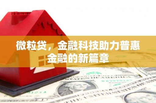 临邑微粒贷，金融科技助力普惠金融的新篇章