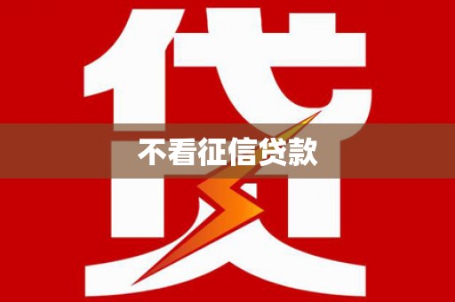 临邑不看征信贷款