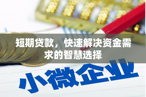 临邑短期贷款，快速解决资金需求的智慧选择