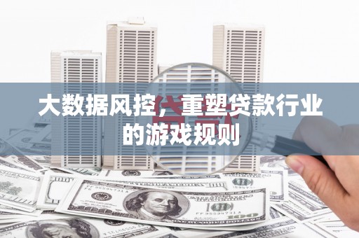 临邑大数据风控，重塑贷款行业的游戏规则