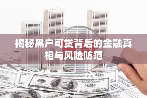 临邑揭秘黑户可贷背后的金融真相与风险防范