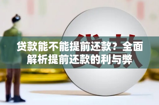 临邑贷款能不能提前还款？全面解析提前还款的利与弊