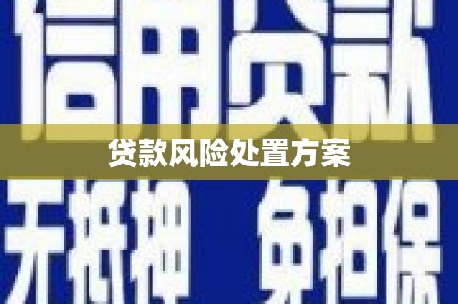 临邑贷款风险处置方案