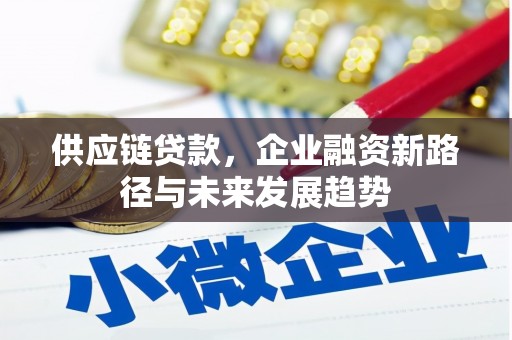 临邑供应链贷款，企业融资新路径与未来发展趋势