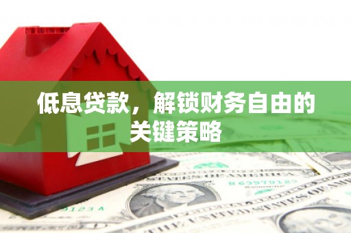 临邑低息贷款，解锁财务自由的关键策略