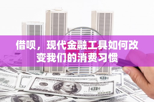 临邑借呗，现代金融工具如何改变我们的消费习惯