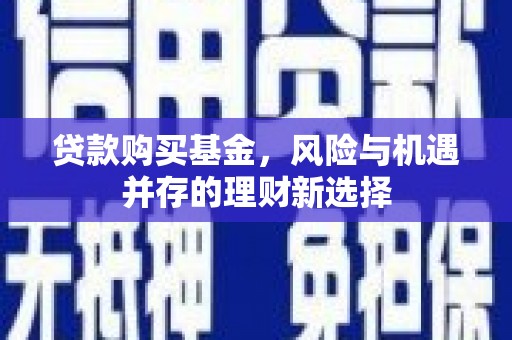 临邑贷款购买基金，风险与机遇并存的理财新选择