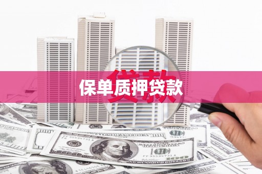 临邑保单质押贷款