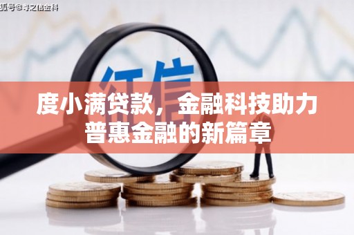临邑度小满贷款，金融科技助力普惠金融的新篇章