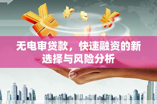 临邑无电审贷款，快速融资的新选择与风险分析