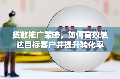 临邑贷款推广策略，如何高效触达目标客户并提升转化率