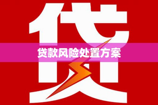 临邑贷款风险处置方案