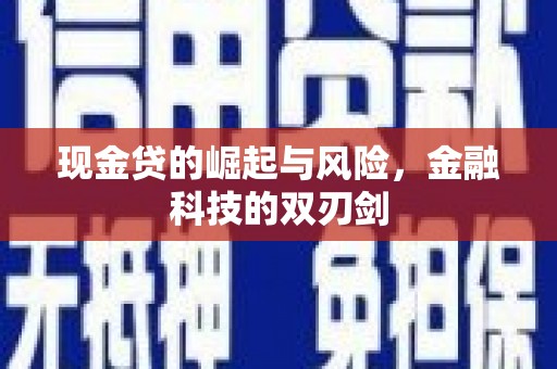 临邑现金贷的崛起与风险，金融科技的双刃剑