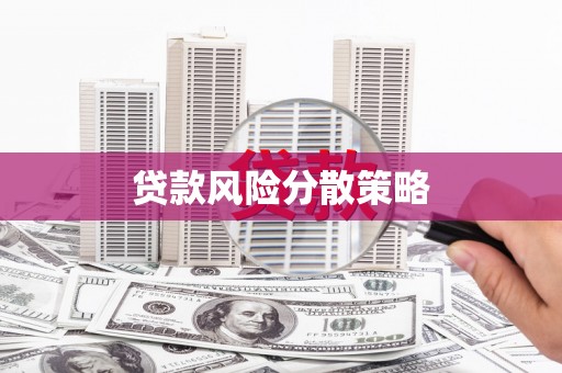 临邑贷款风险分散策略
