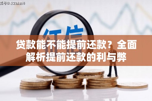 临邑贷款能不能提前还款？全面解析提前还款的利与弊