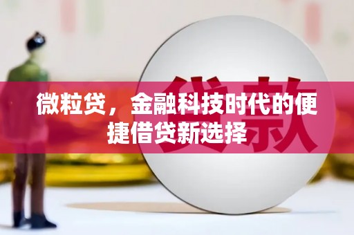 临邑微粒贷，金融科技时代的便捷借贷新选择