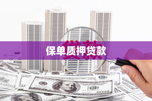 临邑保单质押贷款