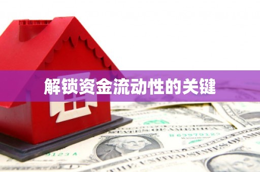 临邑解锁资金流动性的关键