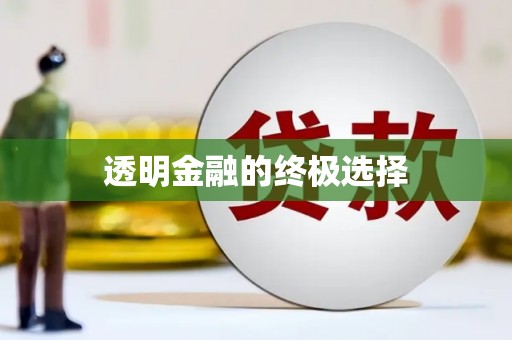 临邑透明金融的终极选择